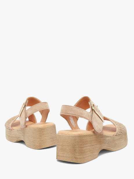 Sandalen Met Platformzool Uit Leder Gabor Beige women 44 ander zicht 2